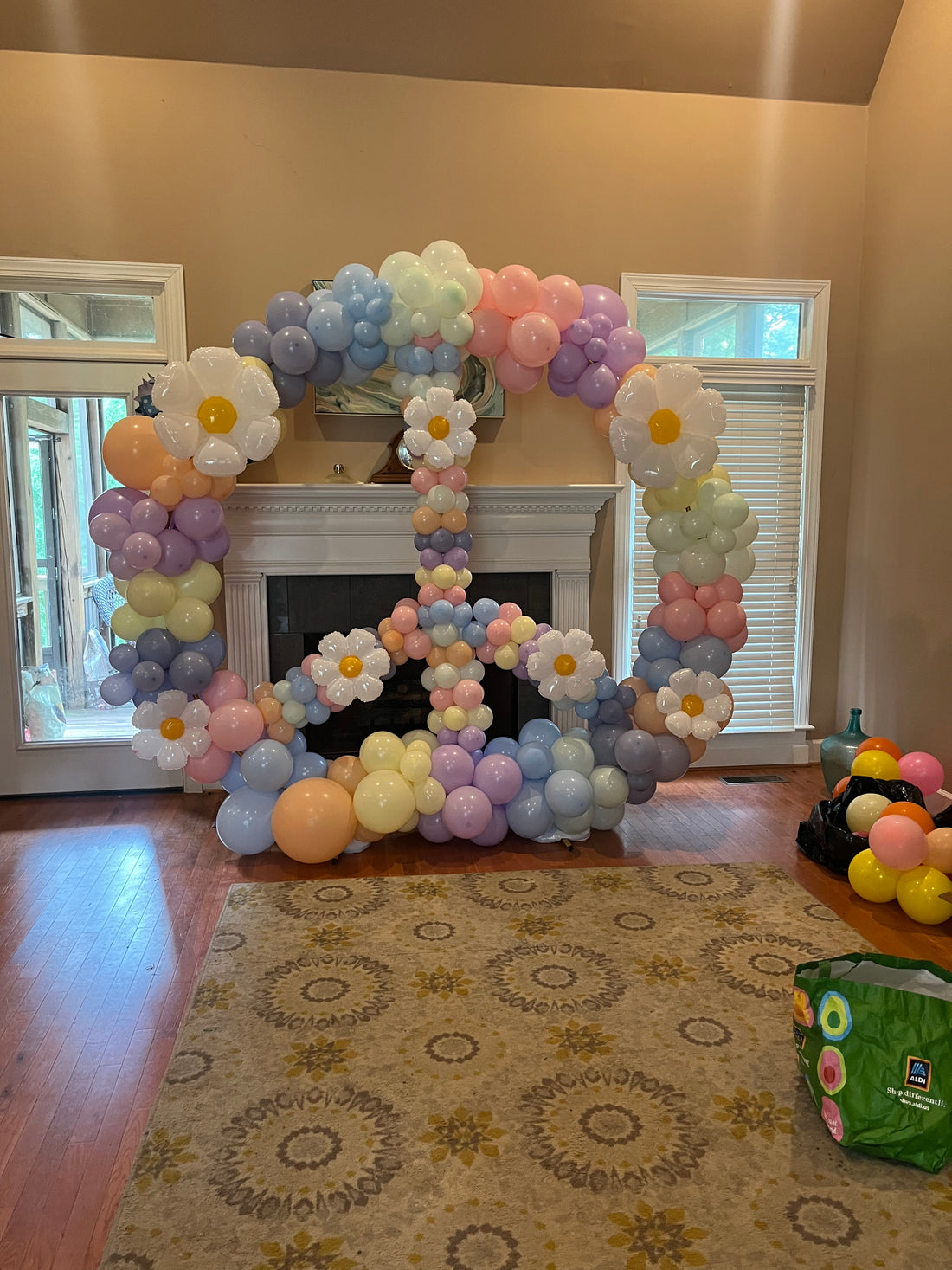Peace Sign Balloon Garland DIY Tutorial