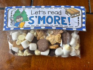 Reading Campout Day - Class Snack - Let’s read s’more bags