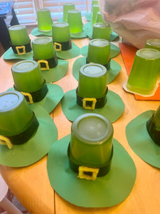 Crafting St. Patrick's Day Magic: Transforming Jello Cups into Leprechaun Hats!