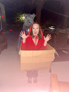 Illusion costume - The Big Bad Wolf carrying Little Red Riding Hood