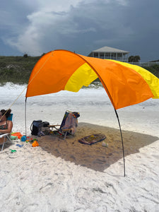 The Best Beach Shade - Super Easy Setup Lightweight Canopy!