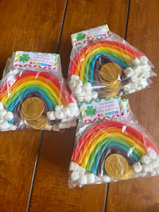 St.Patrick’s day class snack - Pot of gold at the end of the rainbow