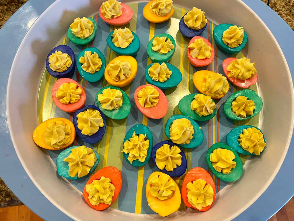 Colorful Deviled Eggs - Easter Dyed Deviled Eggs