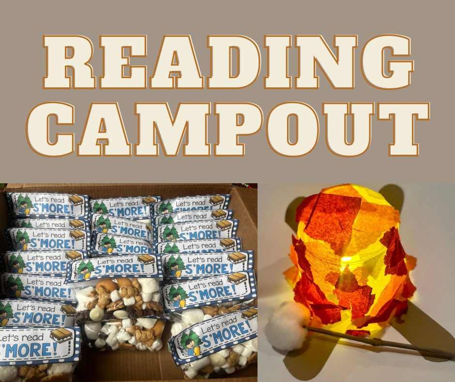 A Reading Adventure - Reading Campout day for Elementary Students
