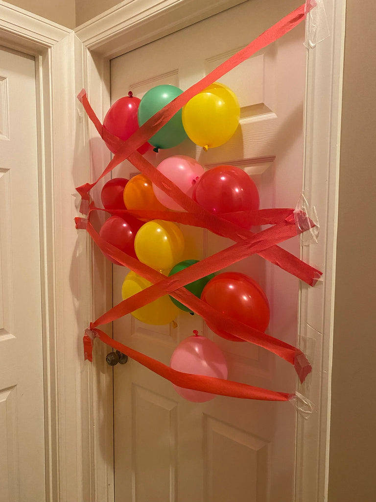 Birthday Surprise Raining Balloons