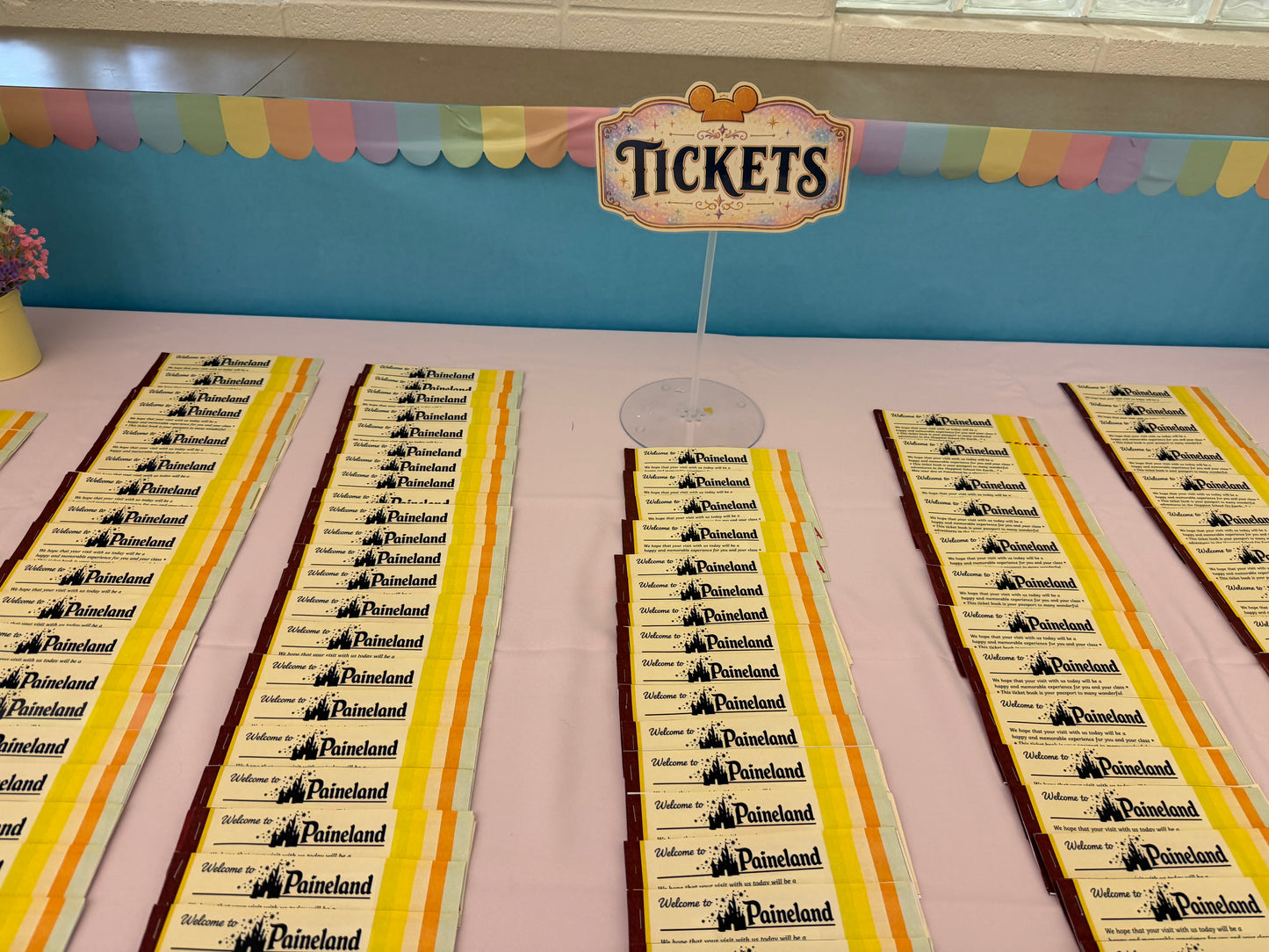 Paineland Ticket Table Sign Free Digital Download
