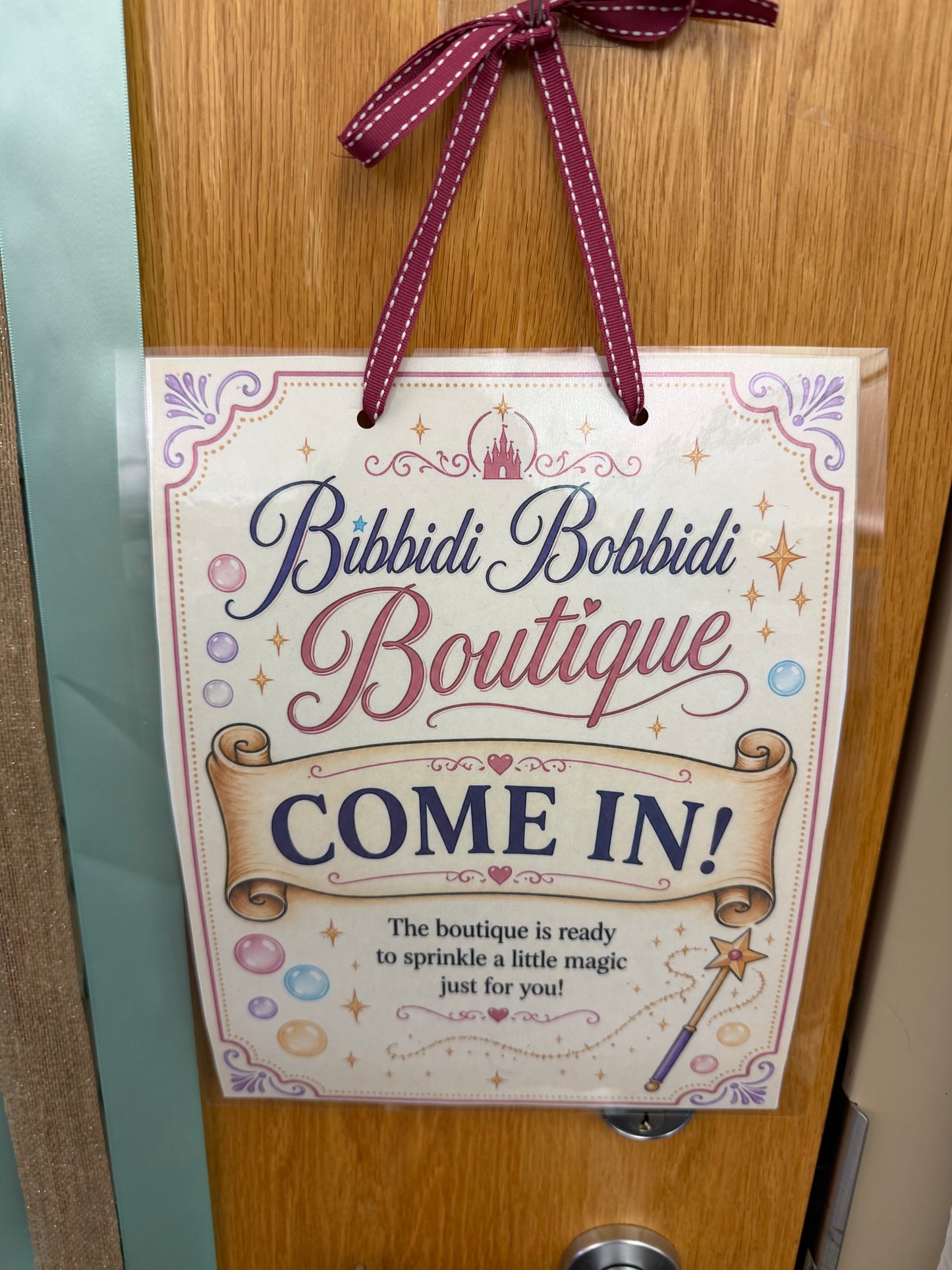 Bibbidi Bobbidi Boutique Door Signs Free Digital Download
