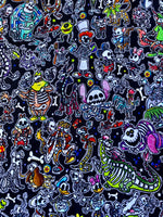 Xrated backstitch halloween Disney character xrays cL  tumbler cut