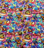 Battle of the babies multicolored CL baby yoda and stitch tumbler cut