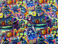 Haunted stitchery Stitch haunted mansion Woven tiny scale tumbler cut
