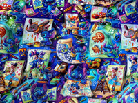 Stitchin Art Studio Stitch painting Disney characters Woven tumbler cut