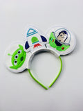 Toy Story Embroidered mouse ears with Buzz Lightyear or Woody Toy Story Mickey Ears Toy story land child adult ears headband Toy Story ears
