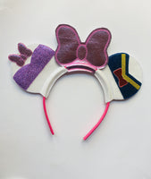Donald and Daisy Duck Mouse ears Donald and Daisy mickey ears Donald and Daisy Duck headband Embroidered ears headband for child to adult
