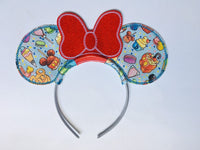 Disney snacks ears headband custom embroidered mickey ice cream mouse ears head band Minnie mouse ears with snacks SnackGoals light weight